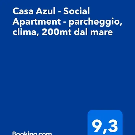 Casa Azul - Social - Parcheggio, Clima, 200mt Dal Mare Daire *